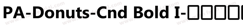 PA-Donuts-Cnd Bold I字体转换